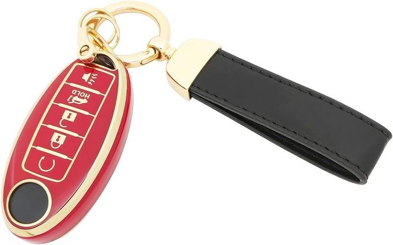 vurbemes TPU Key Fob Cover fit for Infiniti JX35 Q50 Q60 QX80 for Nissan Altima Murano Pathfinder Maxima Rogue Key Fob - Image 3